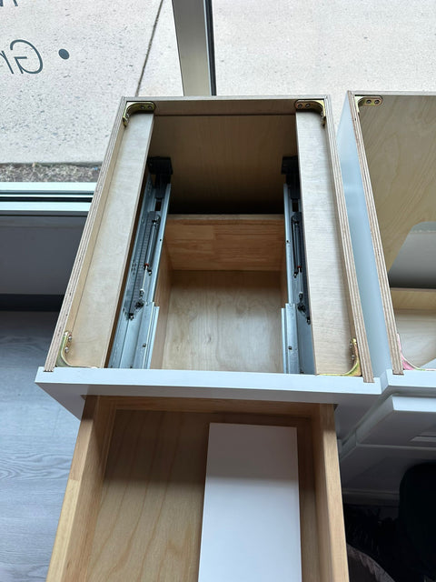White Shaker Bathroom Vanity with 3 Drawers (Only Pickup)