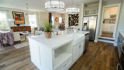 Quartz countertops cost breakdown showing price per square foot and installation estimates.