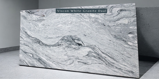 Viscon White Dual (Polished + Leathered): Elevate Your Home with Esos Surfaces in Prince William County, Virginia