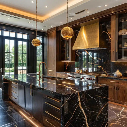 black quartz countertops colors real project